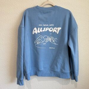 Wilo The Label Womens Large Allsport Outdoor Graphic Sweatshirt Gorpcore‎ Casual